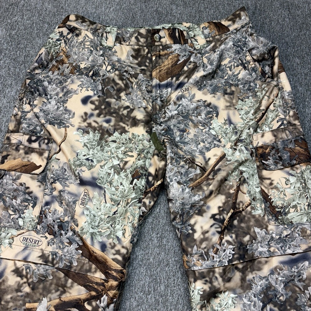 King's Camo Hunting Pants Mens M 33X30‎ Desert Shadow Cargo Outdoor Stretch